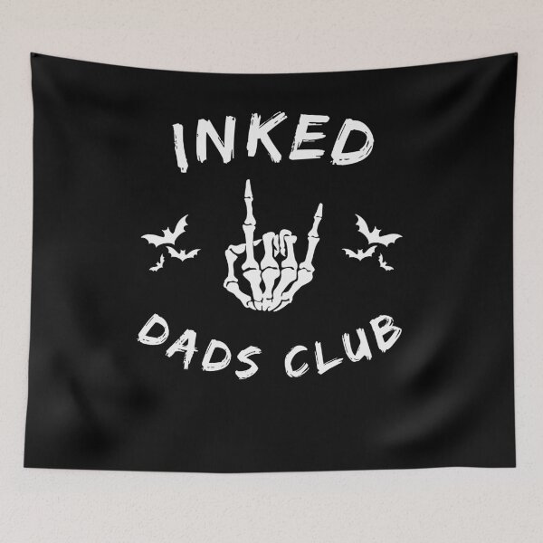 Item preview, Inked Dads Club Skeleton Hand Bats Graphic designed and sold by snowry.