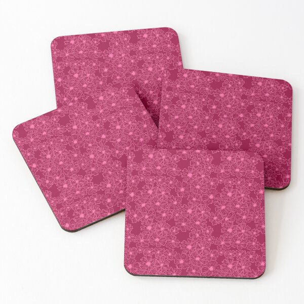 Item preview, electric petals pink pattern designed and sold by KitschByKate.