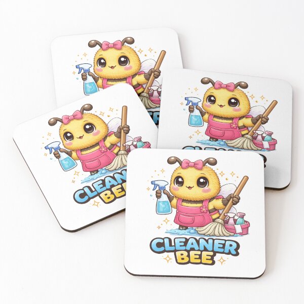 Item preview, Cleaner Bee – Cute Kawaii Cleaning Bee  | Busy Cleaning Bee, Funny Cleaner Gift, Cleaning Lover Aesthetic designed and sold by PurpleJelly.