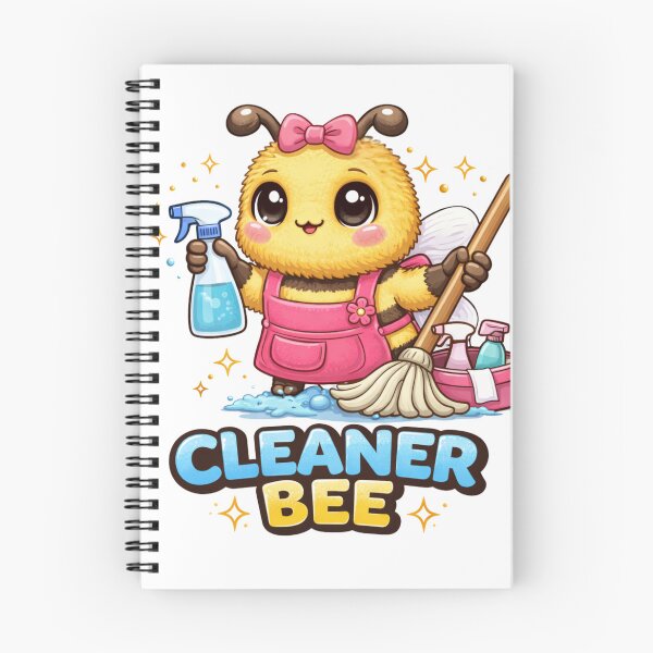 Item preview, Cleaner Bee – Cute Kawaii Cleaning Bee  | Busy Cleaning Bee, Funny Cleaner Gift, Cleaning Lover Aesthetic designed and sold by PurpleJelly.