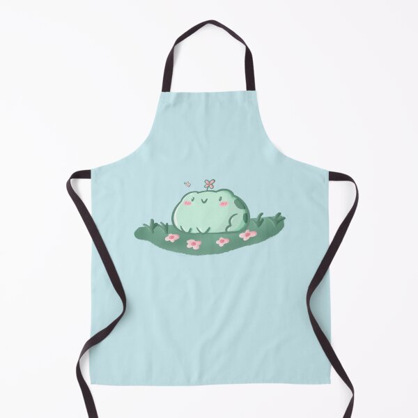 Item preview, Kawaii Spring Frog - Cute Toad in Field of Flowers designed and sold by ShyHomebodyClub.