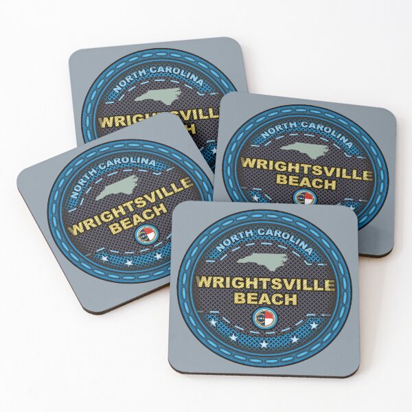 Item preview, Wrightsville Beach North Carolina stitching effect blue designed and sold by studioss76.