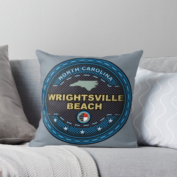 Item preview, Wrightsville Beach North Carolina stitching effect blue designed and sold by studioss76.