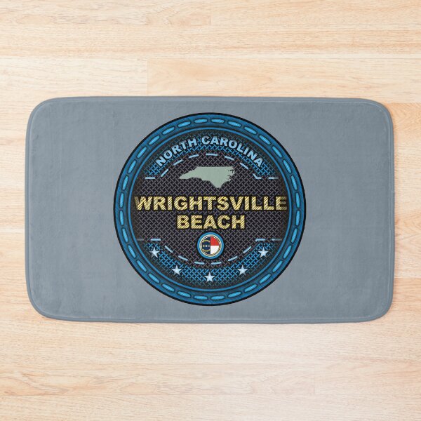 Item preview, Wrightsville Beach North Carolina stitching effect blue designed and sold by studioss76.