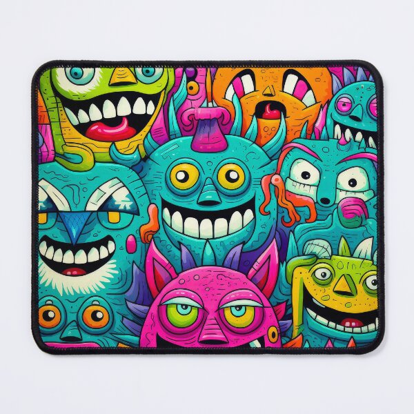 Item preview, Colorful Crazy Monsters – Fun Pop Art Cartoon Creatures designed and sold by Artixshopy98.