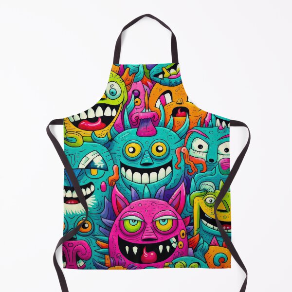 Item preview, Colorful Crazy Monsters – Fun Pop Art Cartoon Creatures designed and sold by Artixshopy98.