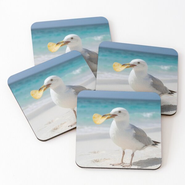Item preview, Seagull Holding a Potato Chip designed and sold by Maria Dryfhout.