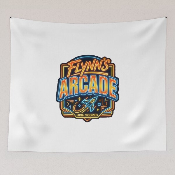 Item preview, Flynn's Arcade Retro 80s Gaming Graphic designed and sold by EKHOAISTORE.