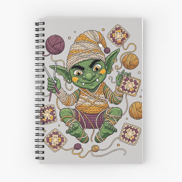 Item preview, Crocheting Goblin Cartoon Illustration designed and sold by SholoStudio.