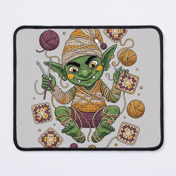 Item preview, Crocheting Goblin Cartoon Illustration designed and sold by SholoStudio.