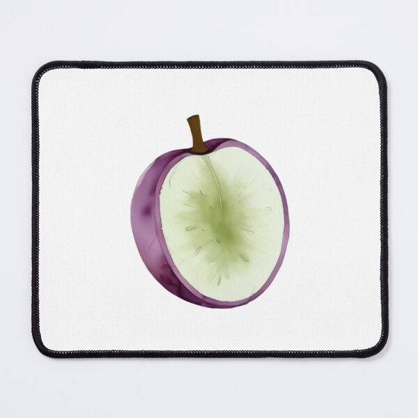 Item preview, half cut purple apple illustration designed and sold by bosamji.