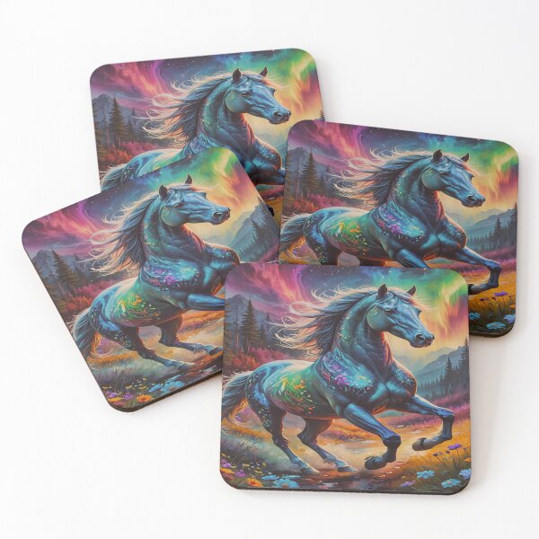 Item preview, Celestial Horse Beneath the Northern Lights designed and sold by BeautifulVirtues.