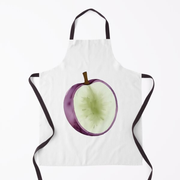 Item preview, half cut purple apple illustration designed and sold by bosamji.