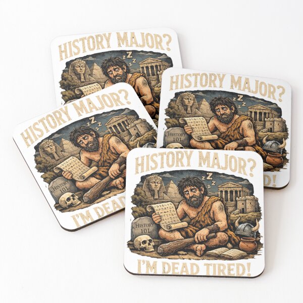 Item preview, Funny History Major Shirt – “I’m Dead Tired” Caveman Meme Design | History Student Humor Gift designed and sold by MDC-99.