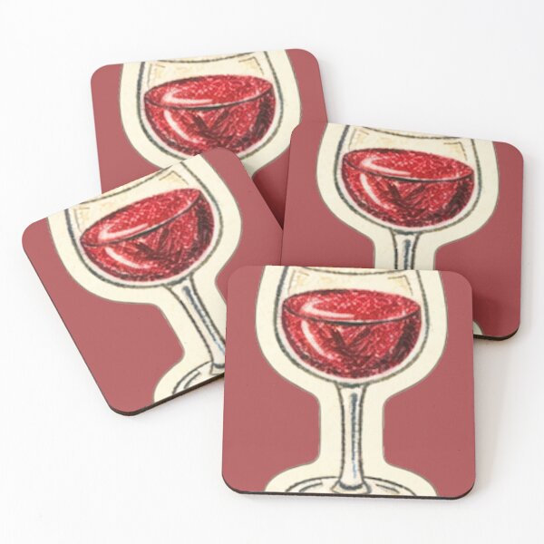 Item preview, Red Wine Glass Sticker – Minimal Aesthetic Drink Design designed and sold by randomdesignsnearme.