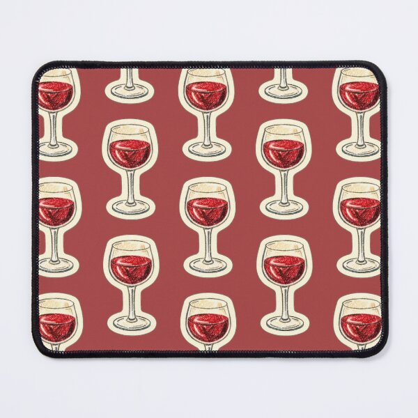 Item preview, Red Wine Glass Sticker – Minimal Aesthetic Drink Design designed and sold by randomdesignsnearme.