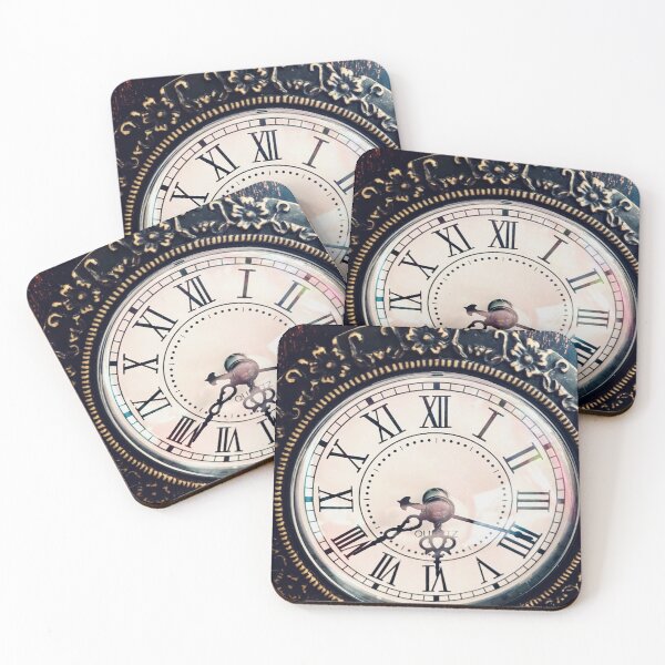 Item preview, The vintage clock with Roman numerals designed and sold by Natalia-Designs.