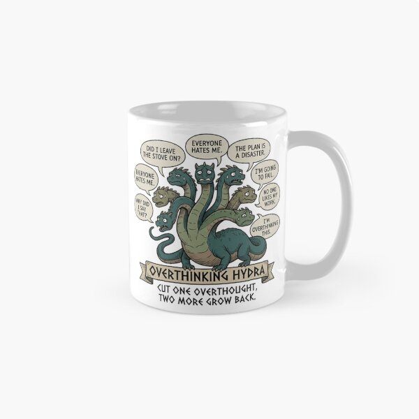 Item preview, Anxiety Hydra - Cut One Overthought Two More Grow Back designed and sold by MythoWorldddd.