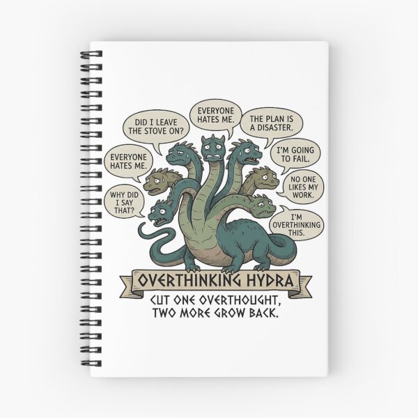 Item preview, Anxiety Hydra - Cut One Overthought Two More Grow Back designed and sold by MythoWorldddd.