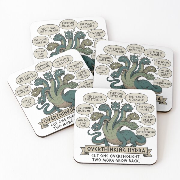 Item preview, Anxiety Hydra - Cut One Overthought Two More Grow Back designed and sold by MythoWorldddd.