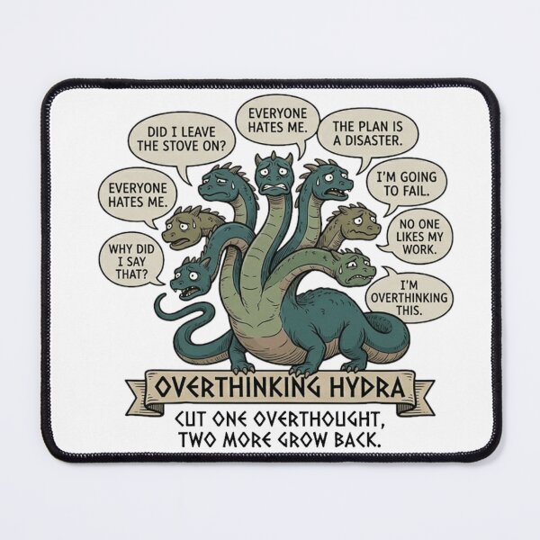 Item preview, Anxiety Hydra - Cut One Overthought Two More Grow Back designed and sold by MythoWorldddd.