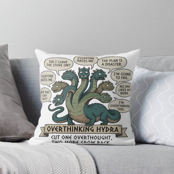 Item preview, Anxiety Hydra - Cut One Overthought Two More Grow Back designed and sold by MythoWorldddd.
