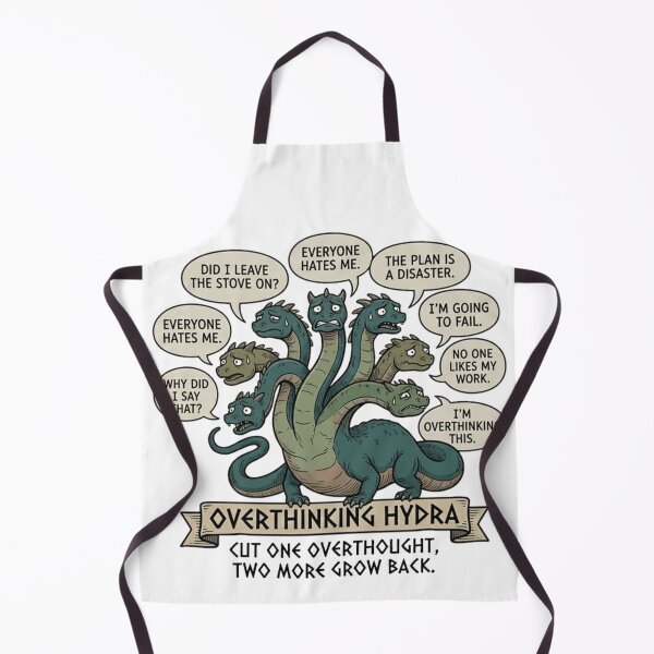 Item preview, Anxiety Hydra - Cut One Overthought Two More Grow Back designed and sold by MythoWorldddd.