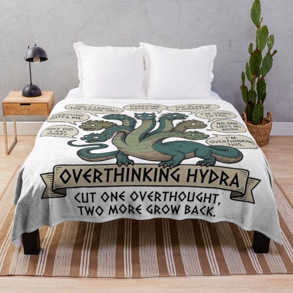 Item preview, Anxiety Hydra - Cut One Overthought Two More Grow Back designed and sold by MythoWorldddd.