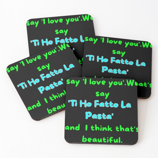 Item preview, In Italy We Don't Say I Love You We Say Ti Ho Fatto La Pasta Black Version designed and sold by TheItaliandilemma.