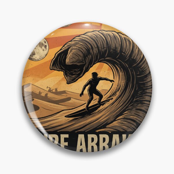 Item preview, Surf Arrakis Retro Sandworm Travel Graphic designed and sold by EKHOAISTORE.