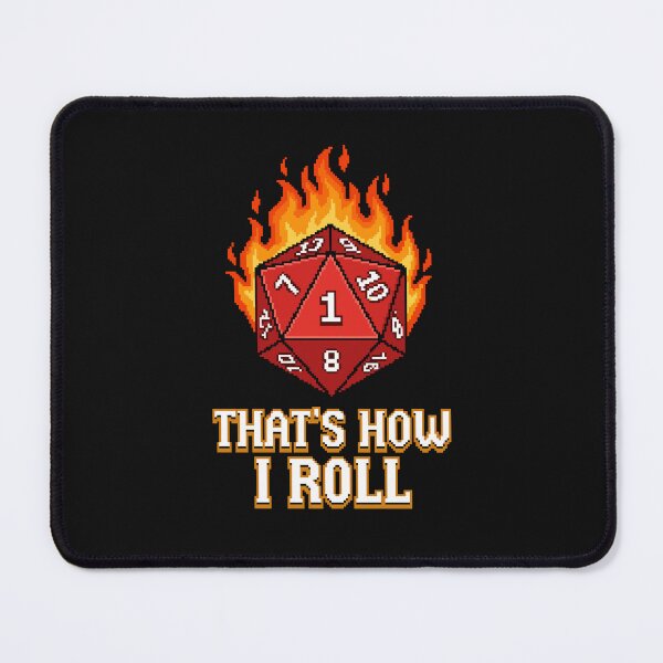Item preview, That's How I Roll - Critical Fail Pixel Art D20 on Fire designed and sold by artistastshirt.