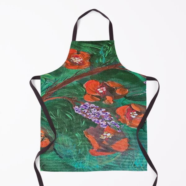 Item preview, Expressive Botanical Art with Red Blooms and Purple Accents designed and sold by swilliamson0622.