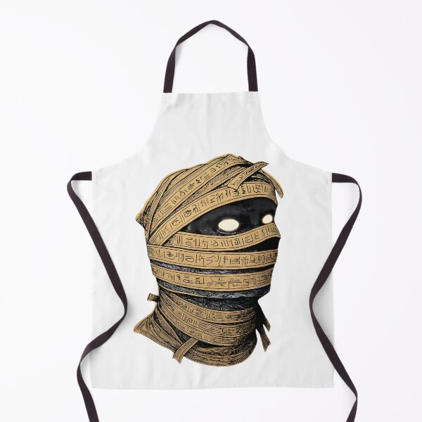 Item preview, Egyptian Mummy Portrait – Hieroglyphic Horror Art Print designed and sold by DragonPrint.