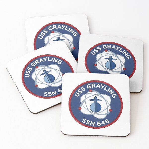 Item preview, USS Grayling SSN-646 Nuclear Attack Submarine Emblem designed and sold by CharlieDesings.