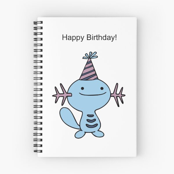 Item preview, Happy Birthday Wooper Blue designed and sold by kyravreeland.