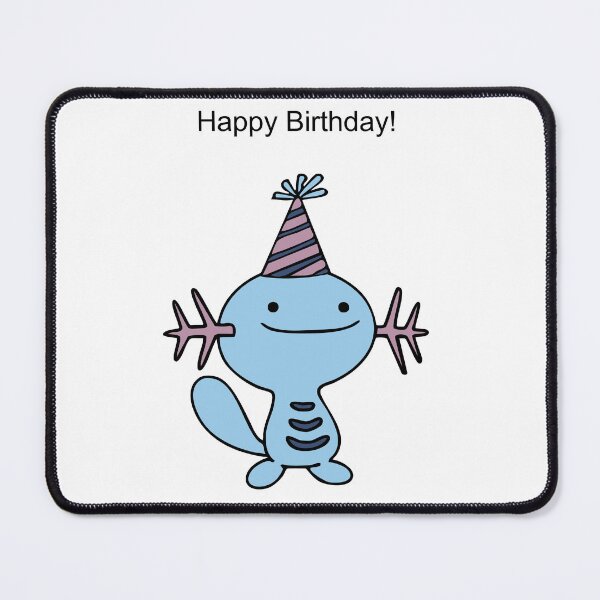 Item preview, Happy Birthday Wooper Blue designed and sold by kyravreeland.