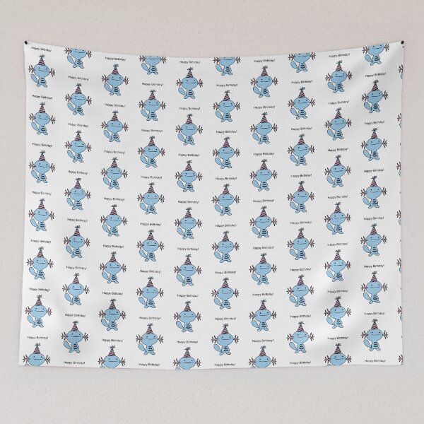 Item preview, Happy Birthday Wooper Blue designed and sold by kyravreeland.