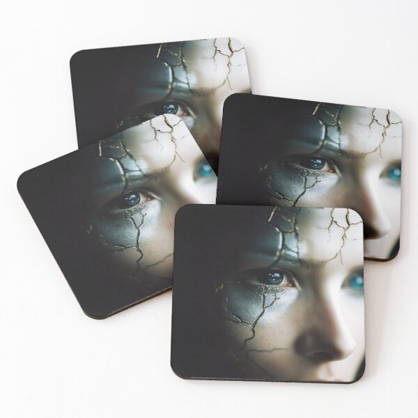 Item preview, Android Girl Portrait Cyberpunk Sci Fi Aesthetic designed and sold by cyberartmaker.