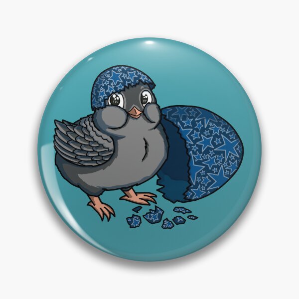 Item preview, Easter Baby Chicken with Blue Egg Shell and Star Pattern designed and sold by elizasunnycolor.
