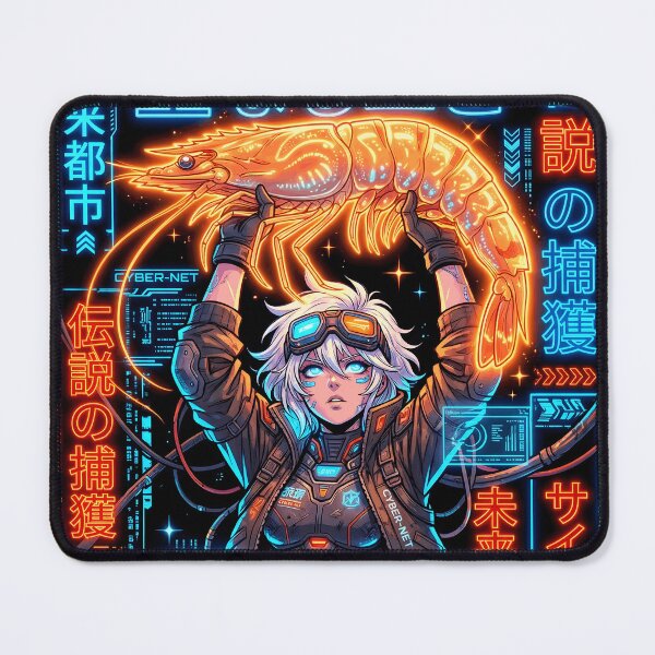 Item preview, In Shrimp We Trust Cyberpunk Anime Graphic designed and sold by EKHOAISTORE.