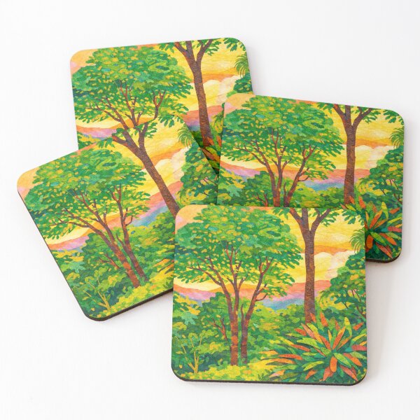 Item preview, Rain Forest View, Papercut Collage Childrens Book Illustration designed and sold by SWSandraWechner.