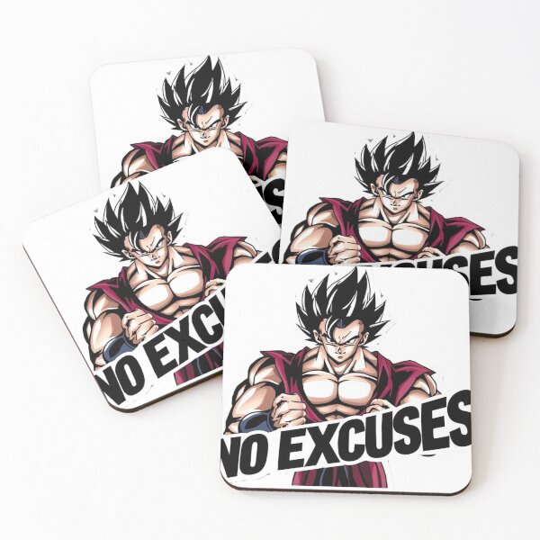 Item preview, No Excuses – Anime Warrior Motivation Sticker designed and sold by DzA-stickers.