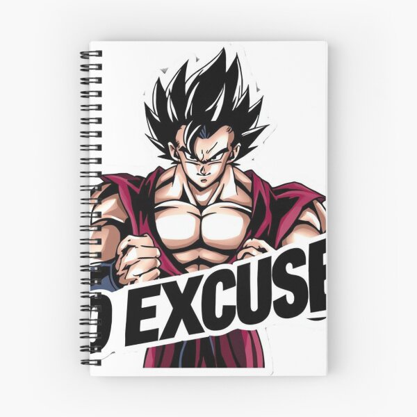 Item preview, No Excuses – Anime Warrior Motivation Sticker designed and sold by DzA-stickers.