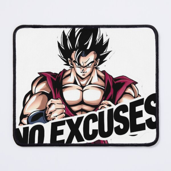 Item preview, No Excuses – Anime Warrior Motivation Sticker designed and sold by DzA-stickers.