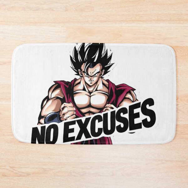 Item preview, No Excuses – Anime Warrior Motivation Sticker designed and sold by DzA-stickers.