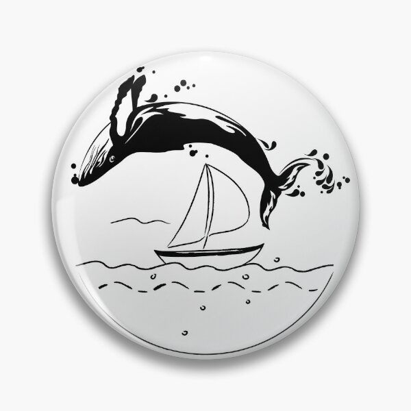 Item preview, ballena saltando velero  designed and sold by geekmania48.