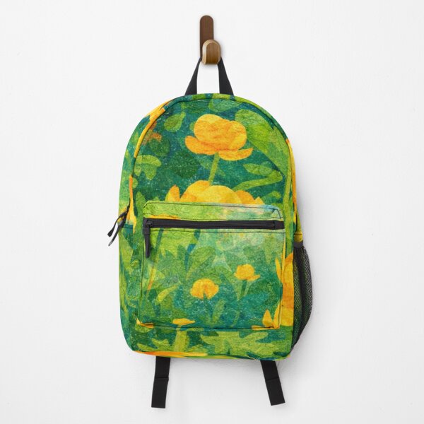 Item preview, Yellow Globeflowers Collage – Colorful Botanical Children’s Illustration designed and sold by SWSandraWechner.