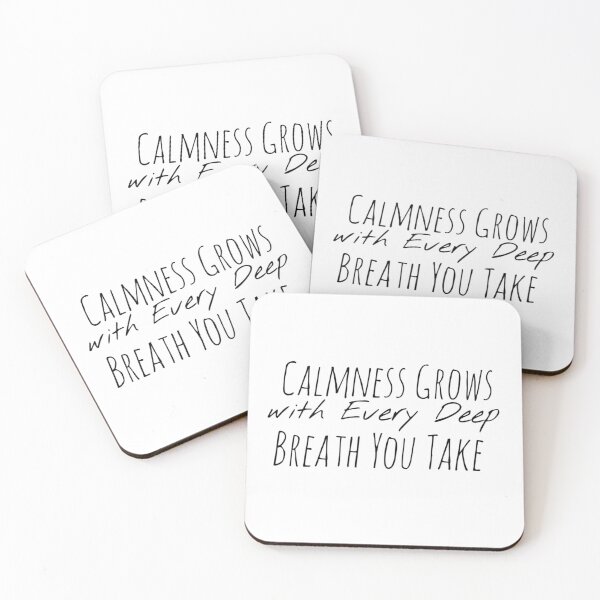 Item preview, Calmness Grows with Every Deep Breath You Take – Calm Mind Affirmation designed and sold by Camila  Ardila.