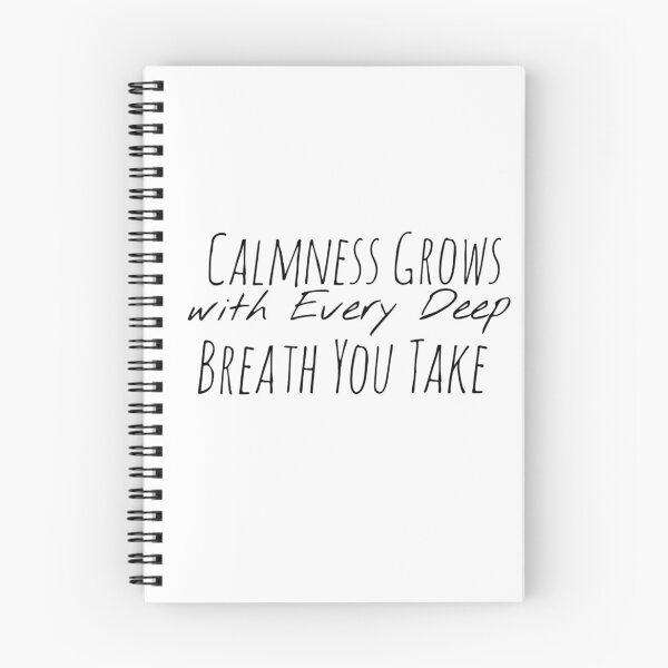 Item preview, Calmness Grows with Every Deep Breath You Take – Calm Mind Affirmation designed and sold by Camila  Ardila.