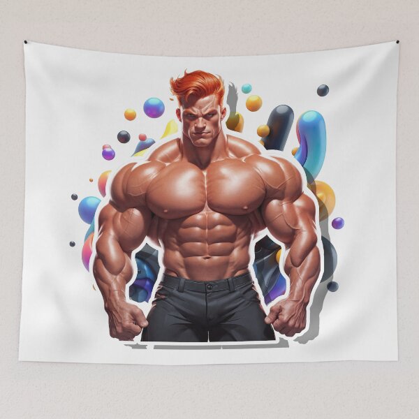 Item preview,  Red-Haired Titan – Abstract Strength #164 designed and sold by ForeverPrintsOK.